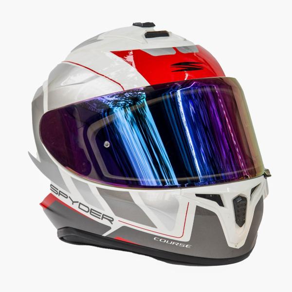 KASK spayder ( WHİTE RED )